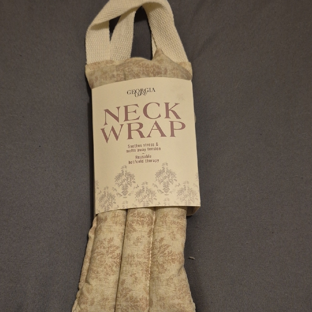 Tan Neck Wrap for Soothing Relief